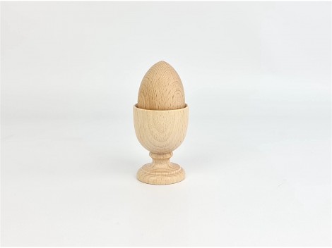 Huevera de madera natural Ref.OP54373