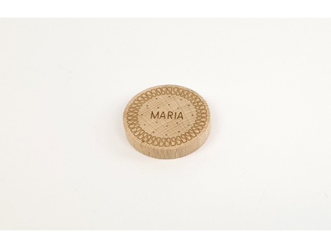 Wooden Maria biscuit Ø5.5 cm. Ref.CCGA01