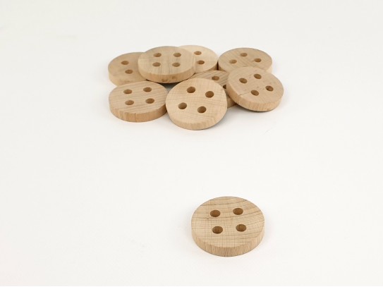 Botón de madera para jugar Ø5,5 cm. Ref.CCBO01