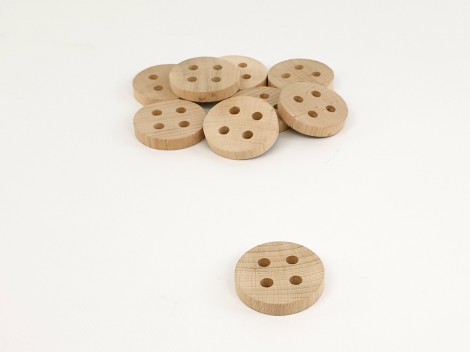 Botón de madera para jugar Ø5,5 cm. Ref.CCBO01