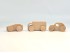 Set 3 Coches de madera minis Ref.CCJD81