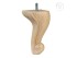 Pata chippendale tallada L17 cm. Ref.ST18117