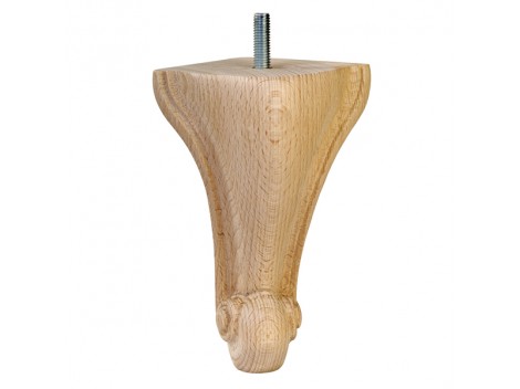 Carved Chippendale wooden leg, 17 cm long Ref.ST18117