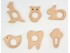 Wooden teethers shapes 2 Ref.RM2019