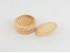 Caja de madera pino redonda baja c/tapa Ø9xL6 cm. Ref.AR7223