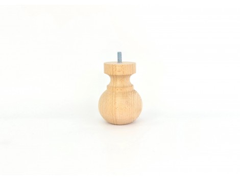 Pata bola torneada L10 cm. Ref.ST95