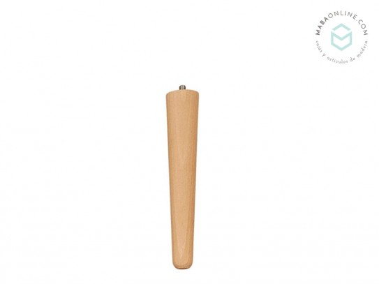 Tapered wooden leg, 21 cm long Ref.ST21