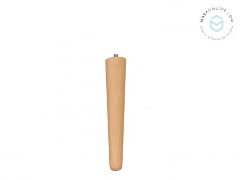 Tapered wooden leg, 21 cm long Ref.ST21