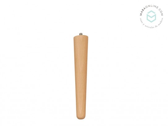 Tapered wooden leg, 30 cm long Ref.ST30