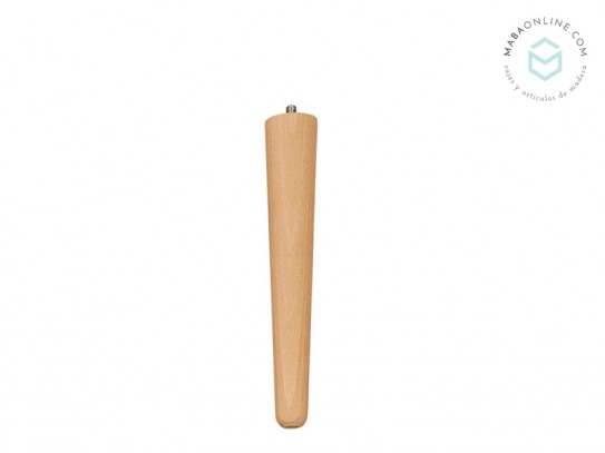 Pata de madera cónica L35 cm. Ref.ST17