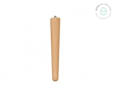 Pata de madera cónica L45 cm. Ref.ST45
