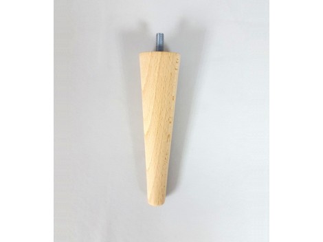Tapered wooden leg, 15 cm long. Ref.ST91