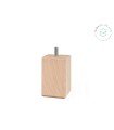 Pata de madera cuadrada L8 cm. Ref.ST855