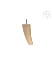 Turned and curved wooden leg, 14 cm long Ref.ST16130