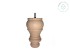 Turned wooden leg L12.5 cm. Ref.ST98