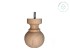 Wooden leg with turned ball, L10xØ7.5 cm. Ref.ST95