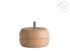 Flat round wooden sofa leg, 5 cm long Ref.ST88