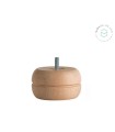 Pata de madera redonda plana para sofá L5 cm. Ref.ST88