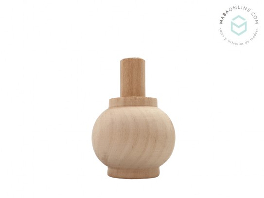 Pata de madera cebolla L6 Ref.125