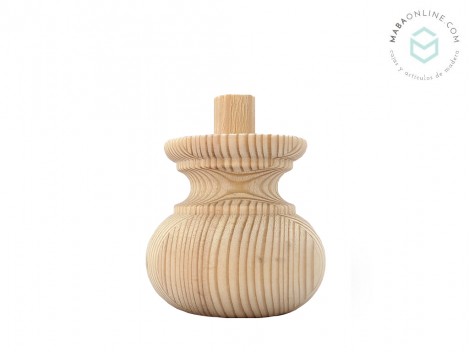 Large onion pine wood leg L8 Ref.132