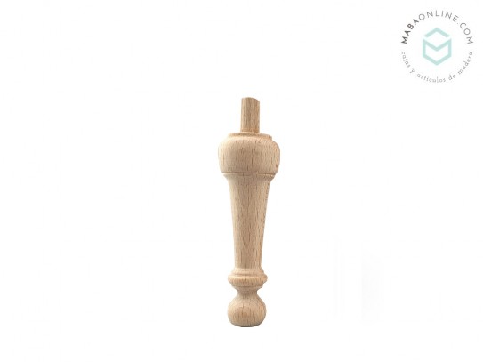 Pata de madera torneada pequeña L10 Ref.130