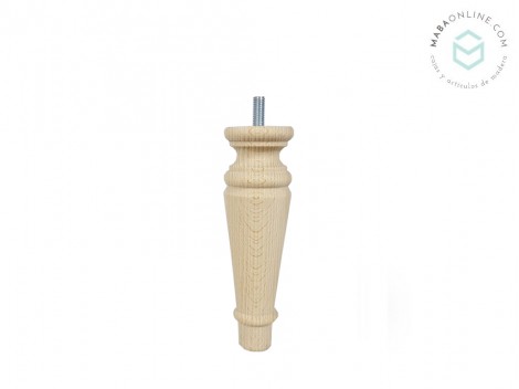 Turned wooden leg, 15 cm long. Ref. ST93