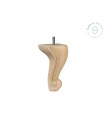 Carved Chippendale wooden leg, 17 cm long Ref.ST18117