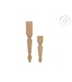 Turned wooden leg, 2 sizes L20 and L30 cm. Ref.ST144