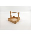 Wooden napkin holder with handle Ref. 1160