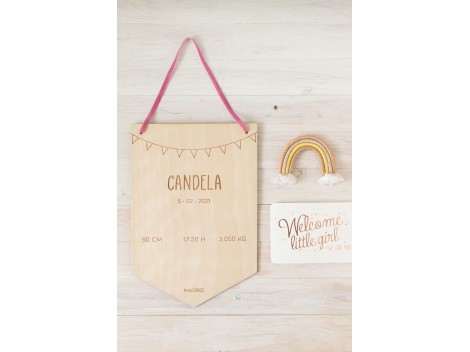 Banderín Natalicio Personalizado Ref.BN2021