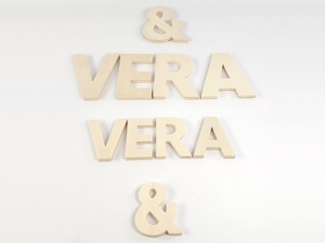 Wooden letters 2 sizes Ref.P1341D