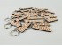 Wooden keychain engraved and cut out with your name Ref. 2112