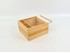 Caja de madera pino 22x22x12 cm. c/Tapa Metacrilato marco Ref.99M