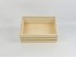 Caja Cesta de madera 3 listones 30x21x10 cm. c/asas Ref.AR16311