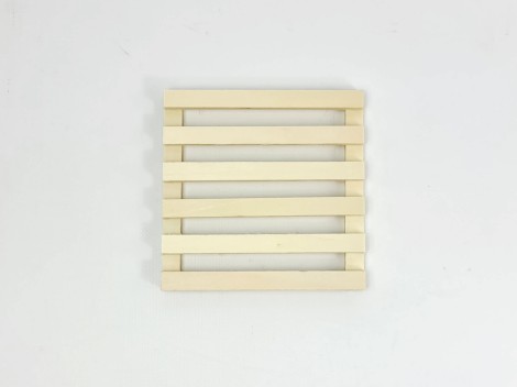 Salvamanteles de madera cuadrado pallet Ref.AT11009