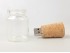 Pendrive mini botella de cristal y corcho Ref.USBCH4