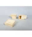Wooden box 9x7x3.5 cm. with flush sliding cover Ref.P1002
