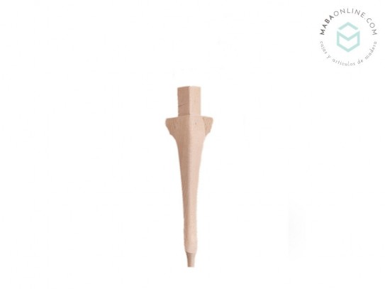 Pata de madera Chippendale con alas L46 Ref.M460