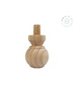 Pata de madera pino bola L7 cm. Ref.131