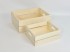Caja Cesta de madera c/asas 2 medidas Ref.AR1653