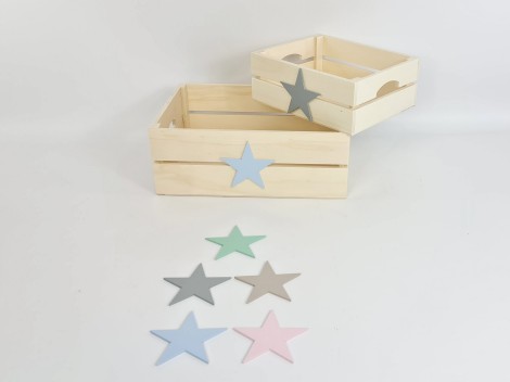 Basket box with handles 2 sizes Ref.AR1653
