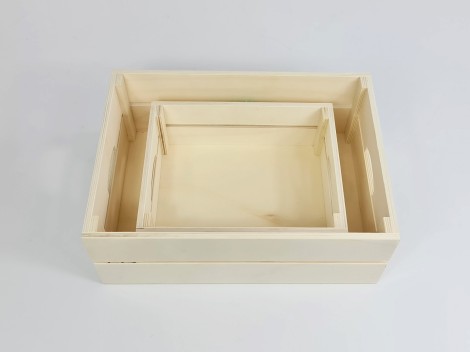 Pack 2 Cajas Cesta c/asas Ref.PackAR1653