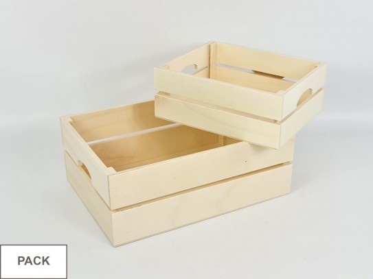 Pack Box basket with handles Ref.PackAR1653