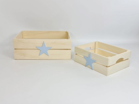 Pack Caja cesta con asas Estrella color Ref.PackAR1653E