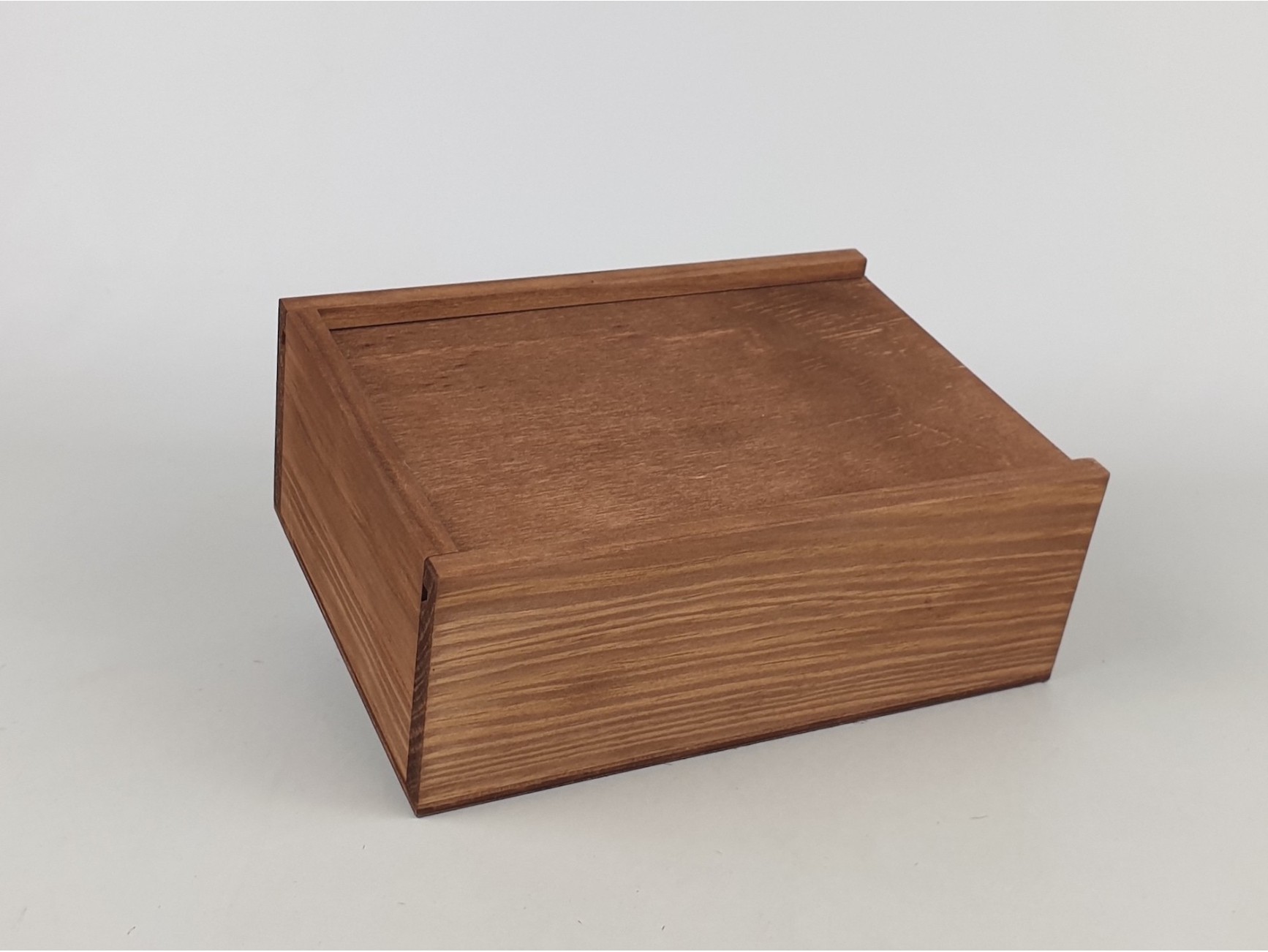 Caja de madera pequeña, 16,5x10x6,5 cm