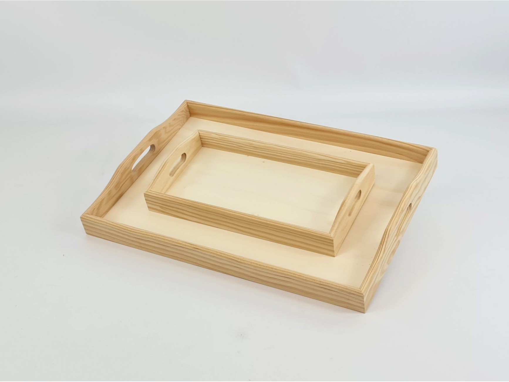 Bandeja de madera rectangular 2 medidas Ref.P1092AZ - Mabaonline
