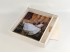 White Box for Album 30x30 w / Wood Top and Division Ref.P1454C8PA-37D
