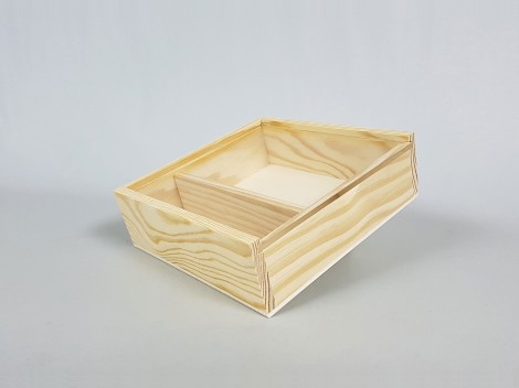 Caja pino Fotos 10x15 tapa Metácrilato Ref.P00CF13M