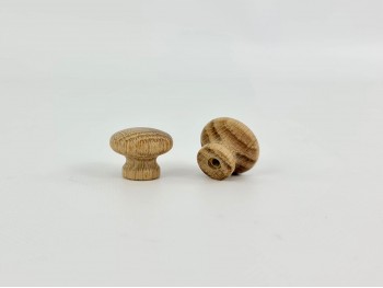 Oak knob handle Ø4.5 cm. w / nut Ref 7R