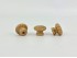 Oak knob handle Ø2.5 cm. with nut Ref.7R